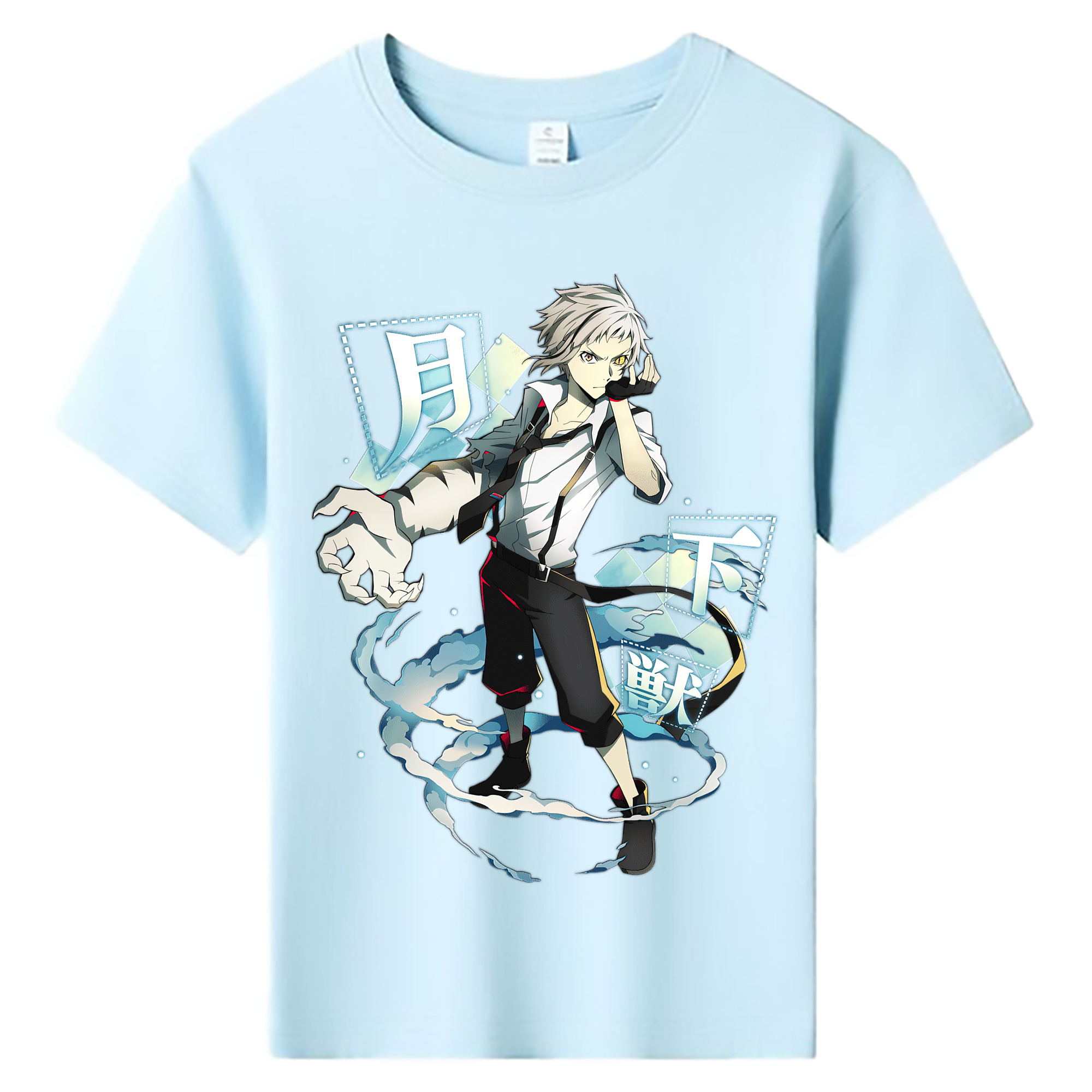 （画像用） 文豪ストレイドッグス Bungo Stray Dogs 綿100％キッズTシャツ（フロントプリント）